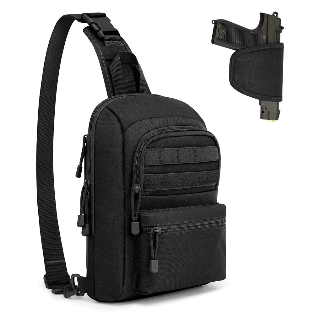 Cross body outlet gun bag